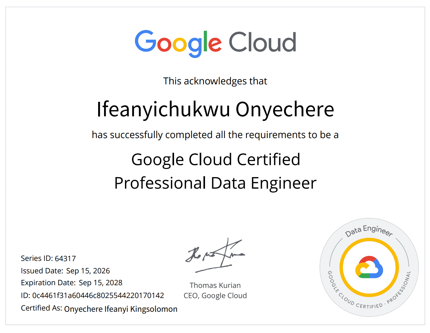 gcp data engineer